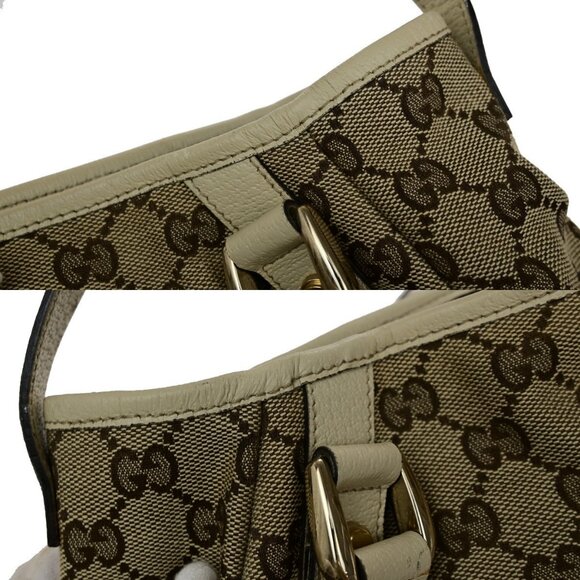 GUCCI Logo Abbey GG Pattern Shoulder Tote Bag Canvas Leather Brown GHW 76YH006 - Picture 16 of 16